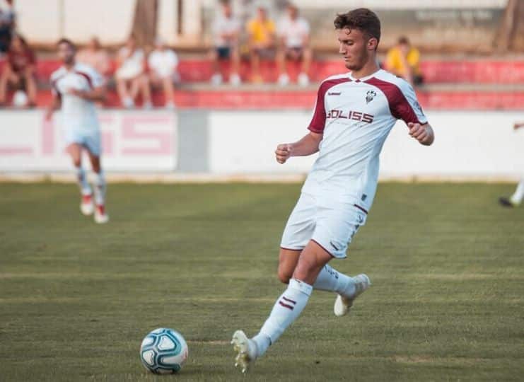 Álvaro García con el Albacete