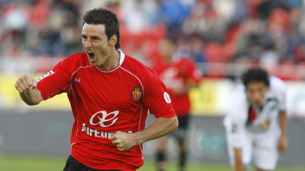 Aduriz celebrando uno de sus goles ante el Getafe.