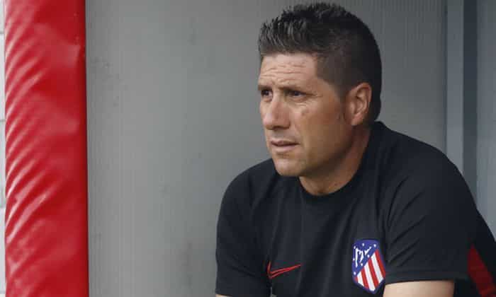 Nacho Fernández. Entrenador Atlético de Madrid 'B'