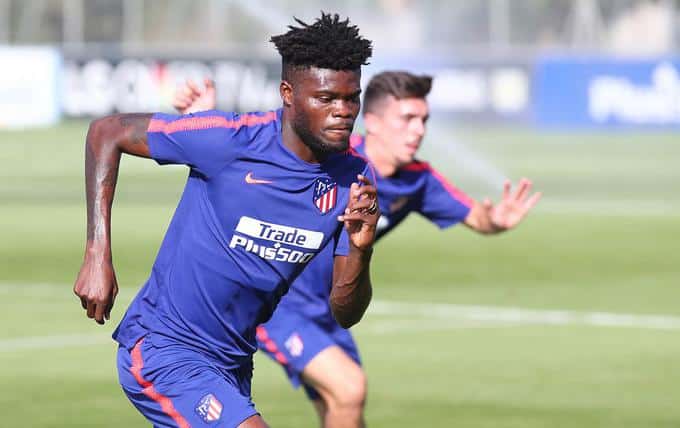 Thomas Partey en un entrenamiento