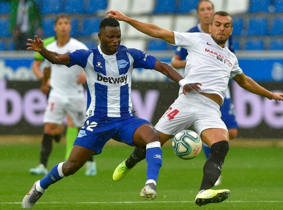 Wakaso en un partido frente al Sevilla