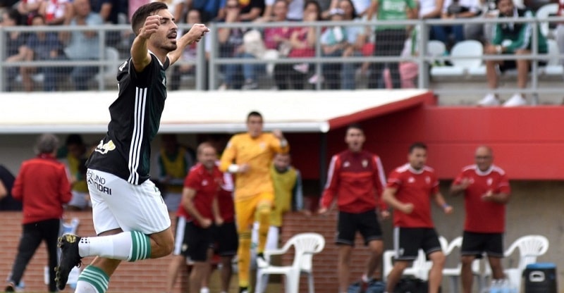 Zelu celebra su tanto ante el Algeciras CF | Imagen: Córdoba CF
