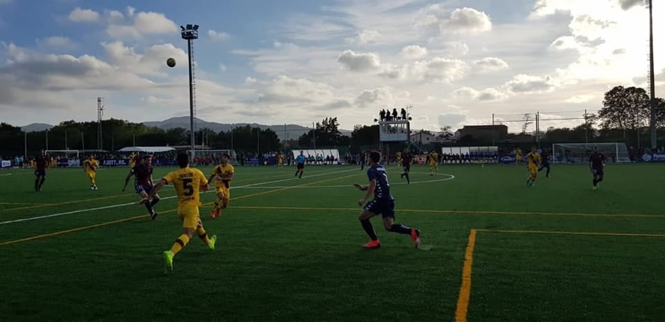 La UE Llagostera y el Barça "B" se reparten los puntos. Foto: @Cooper_Morris