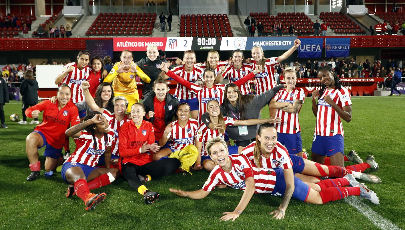 El Atletico de Madrid a cuartos de final - Fuente: Twitter Atletico de Madrid