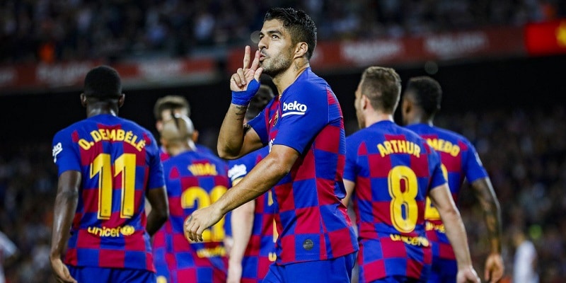 Suárez celebra su tanto | Imagen: FC Barcelona