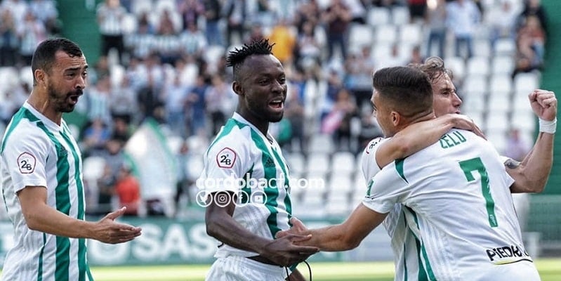 Celebración del tanto de Zelu | Imagen: Córdoba CF