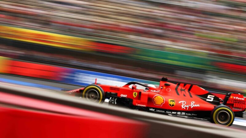 Sebastian Vettel en el Foro Sol. Cortesía: Formula1.com