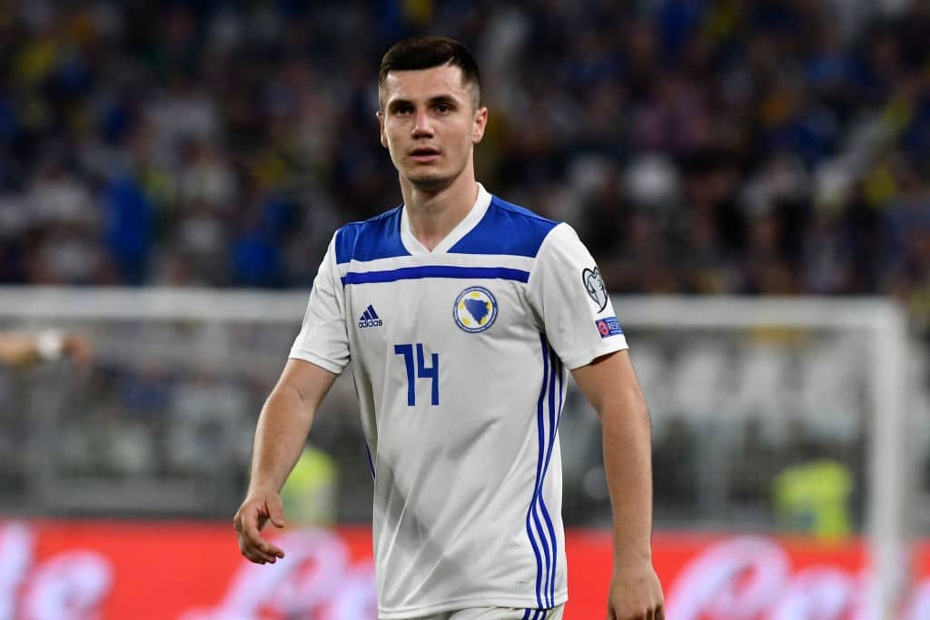 Amer Gojak of Bosnia and Herzegovina during the 2020 UEFA