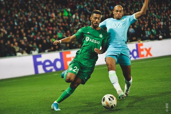 Saint Étienne-Wolfsburgo: Los "Lobos consiguen un gran empate que les costo mantener ante la insistencia de un necesitado equipo francés. Fuente: (@ASSEoficiel)