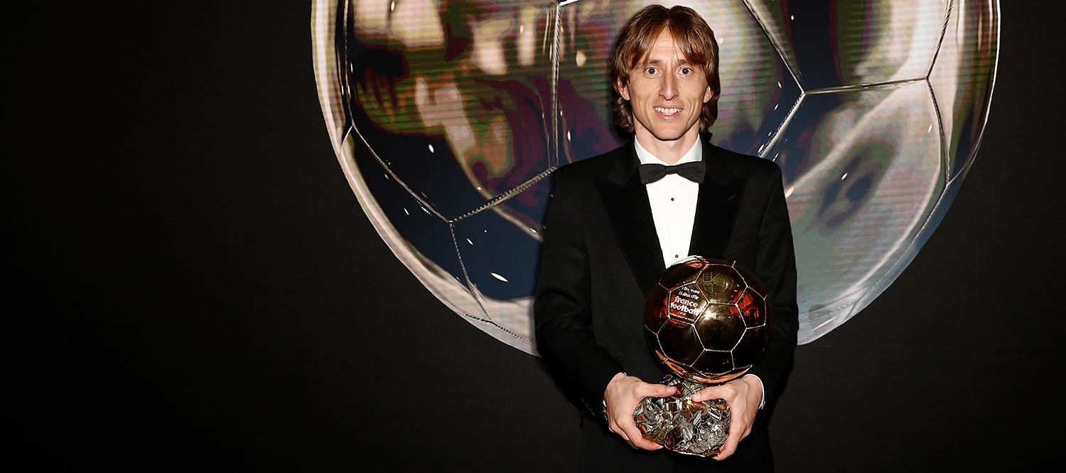 Luka Modric con el Balón de Oro 2019. (Real Madrid CF).