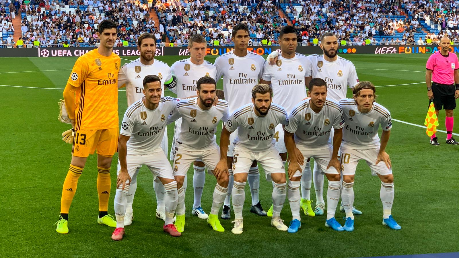 El XI del Madrid en el encuentro frente al Brujas. (Real Madrid)