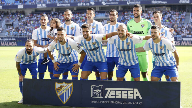 Once del Málaga CF en un partido de esta temporada