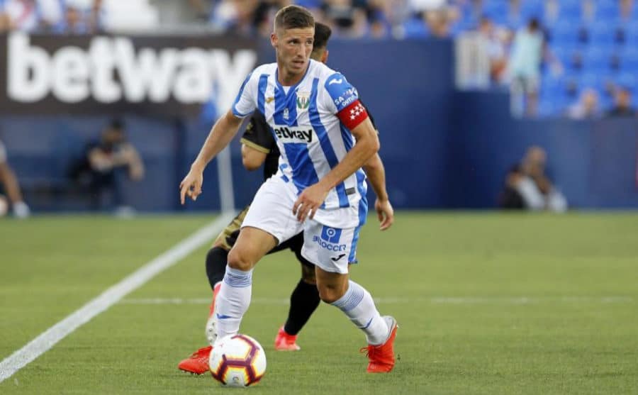 Rubén Pérez en un encuentro con el CD Leganés