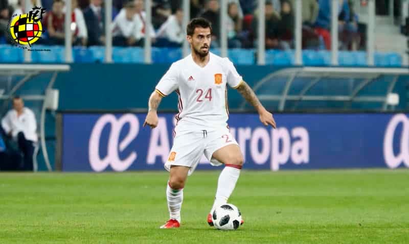 Suso en un encuentro con la Selección Española