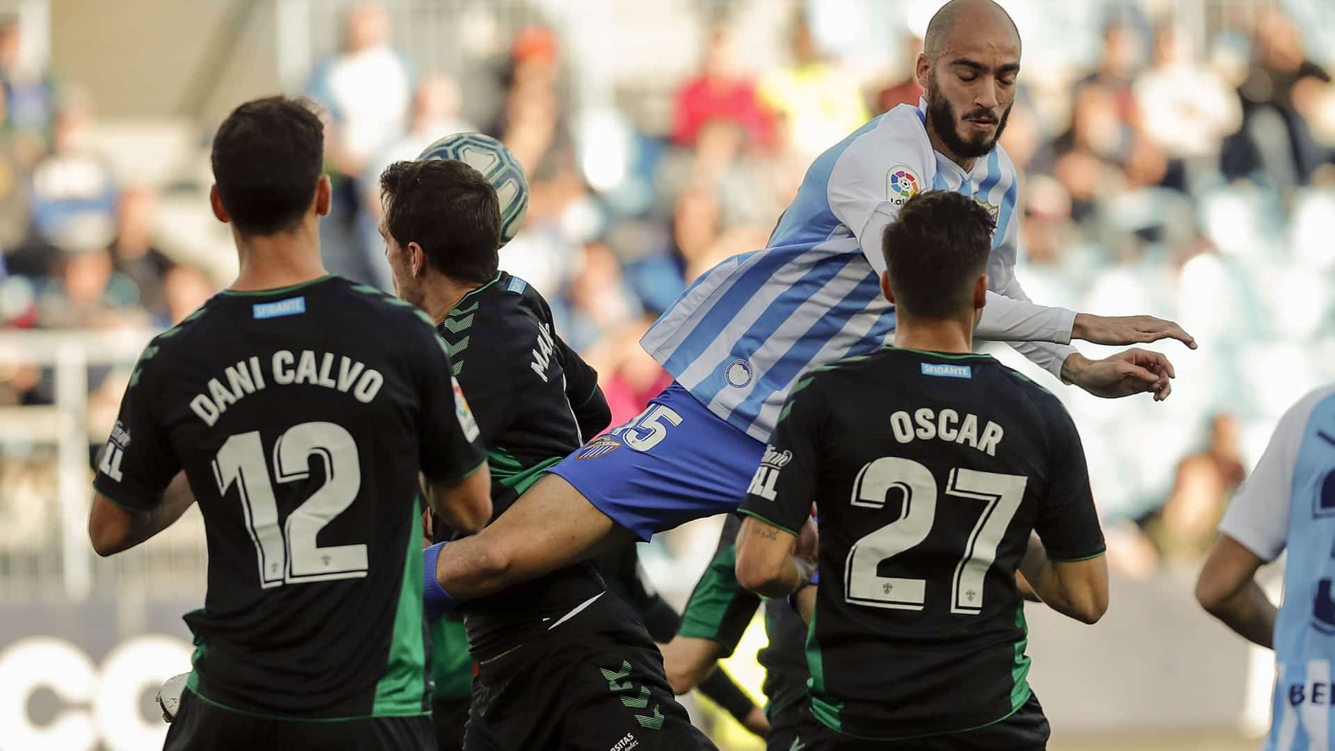 Reparto de puntos en La Rosaleda.
Fuente: www.malagacf.com