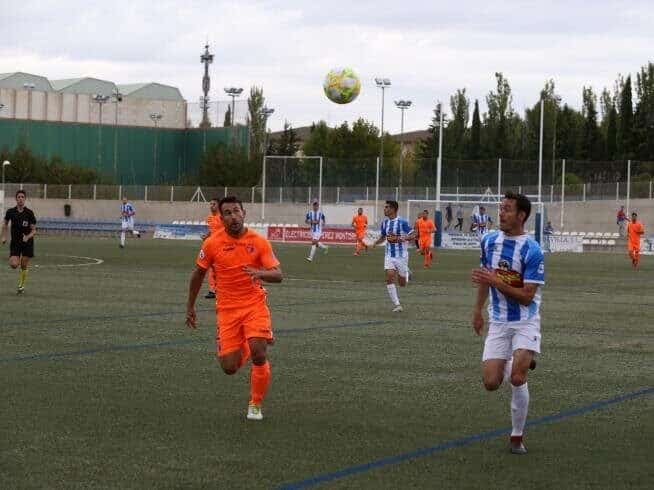 Lance del encuentro entre Ejea y Olot