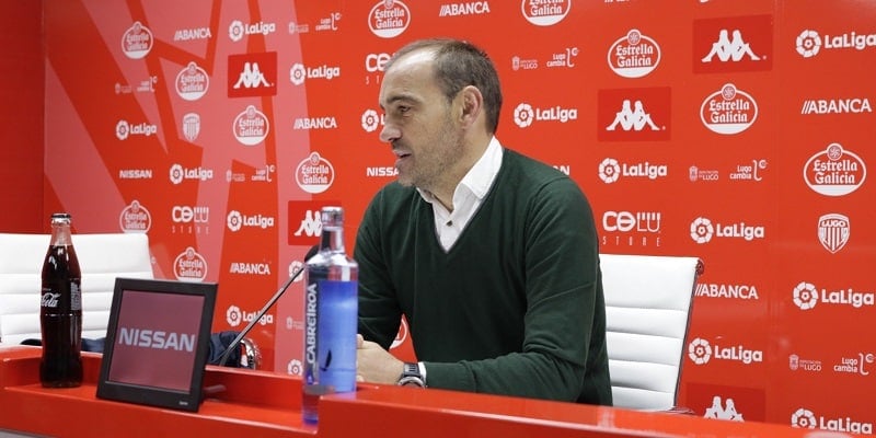 Eloy Jiménez durante una rueda de prensa | Imagen: CD Lugo