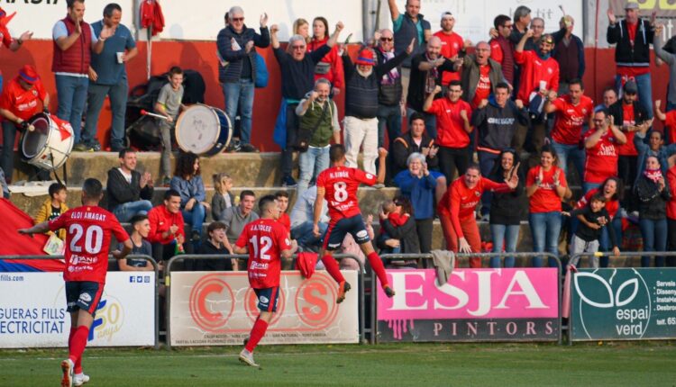 Héctor Simón celebra su gol la pasada jornada
