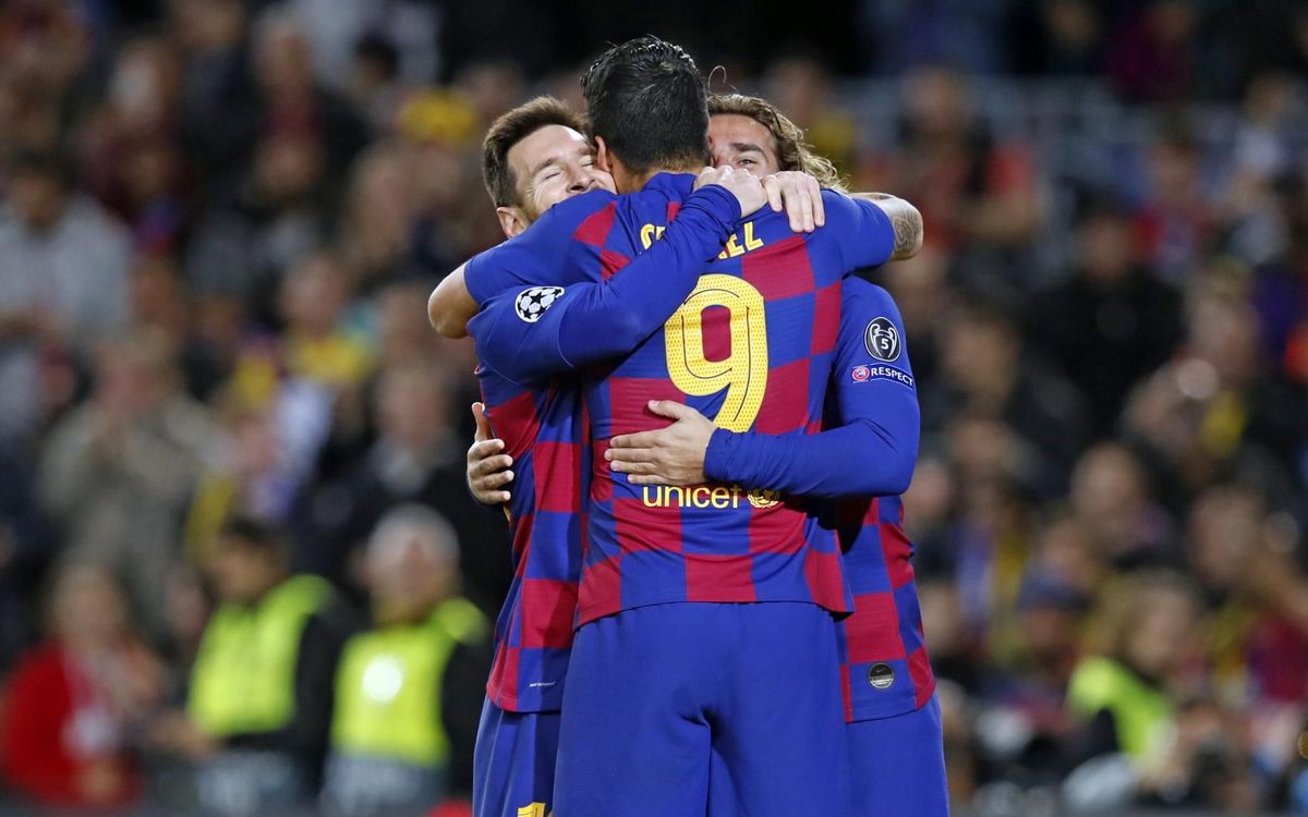 El FC Barcelona se asegura la primera plaza y el pase a octavos de final