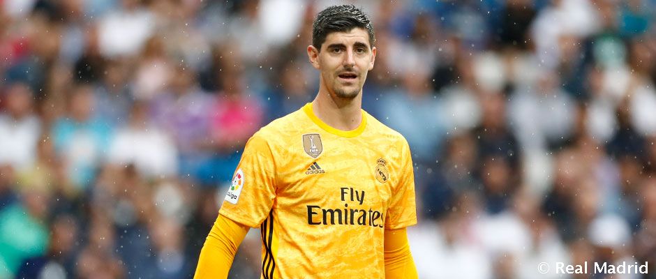 Thibaut Courtois, en un partido como jugador del Real Madrid Club de Fútbol. Foto: Real Madrid Club de Fútbol.