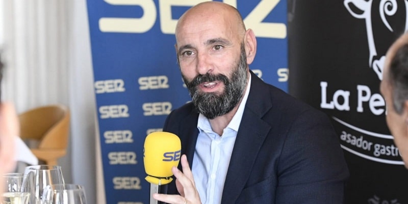 Monchi durante una tertulia en la Cadena SER | Imagen: Sevilla FC