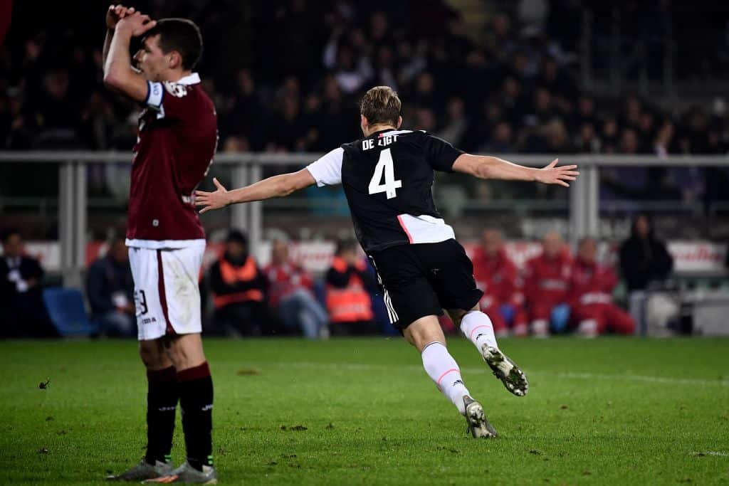 De Ligt celebra el gol de la victoria - Foto destacada vía: www.fantamagazine.com