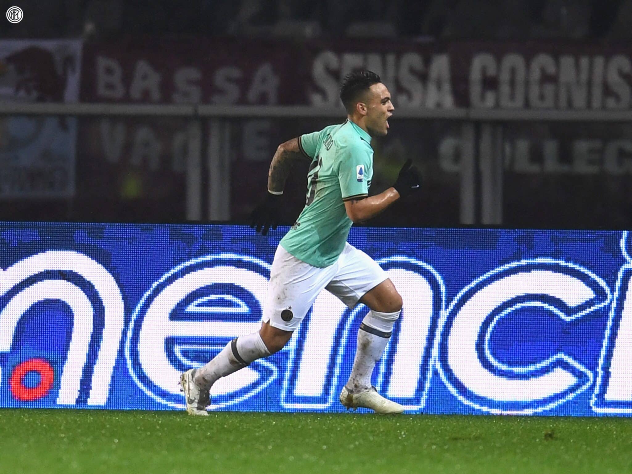 Lautaro, el mejor jugador del partido, celebra el gol del 0-1 - Foto destacada vía: https://twitter.com/Inter