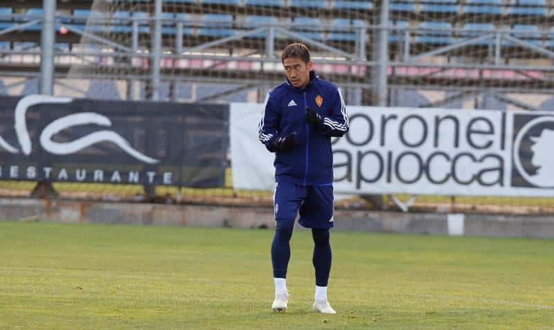 Shinji Kagawa en un entrenamiento