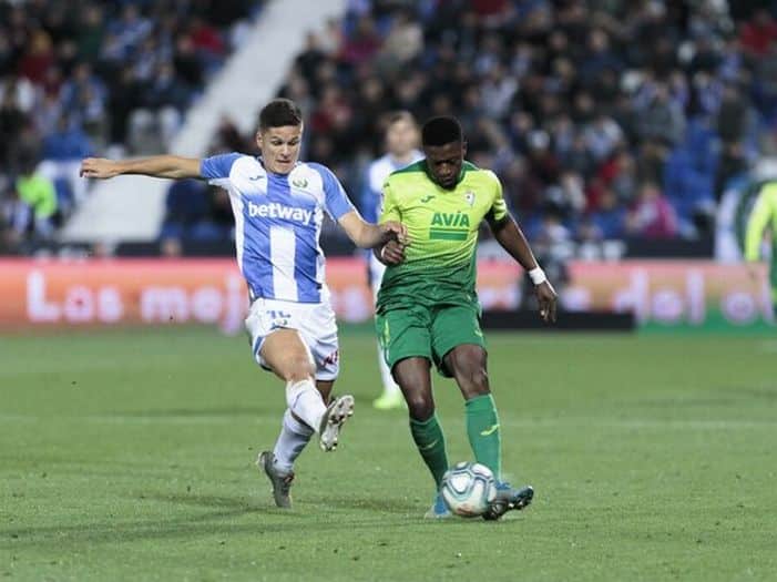 Lance en el encuentro entre el Leganés y el Eibar