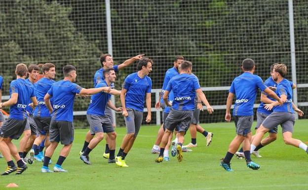 Entrenamiento en Zubieta de la Real Sociedad