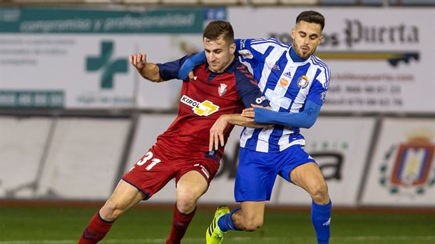 Iván Barbero con Osasuna en 2019