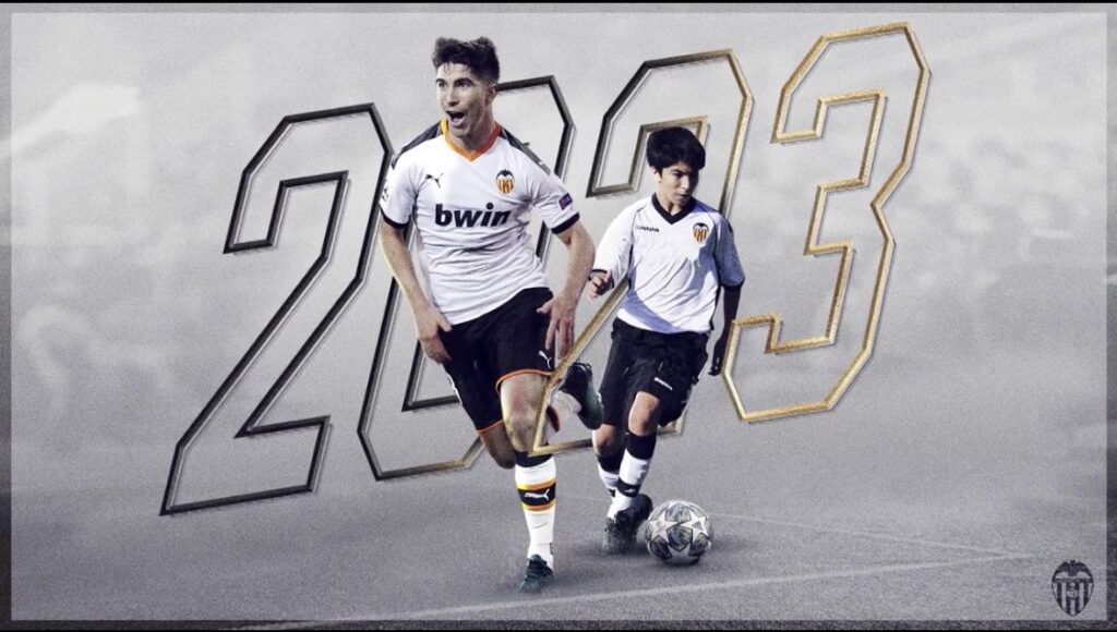 Carlos Soler: blanquinegro hasta 2023