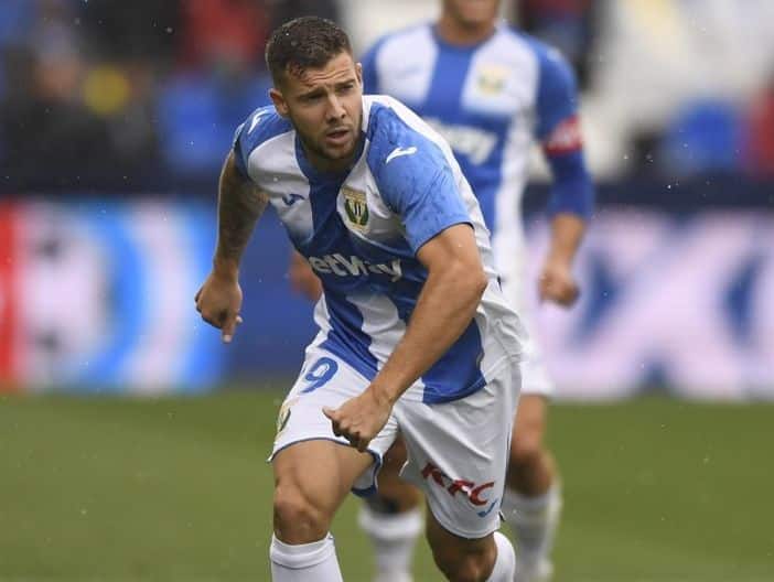 Aitor Ruibal en un partido con el Leganés esta campaña