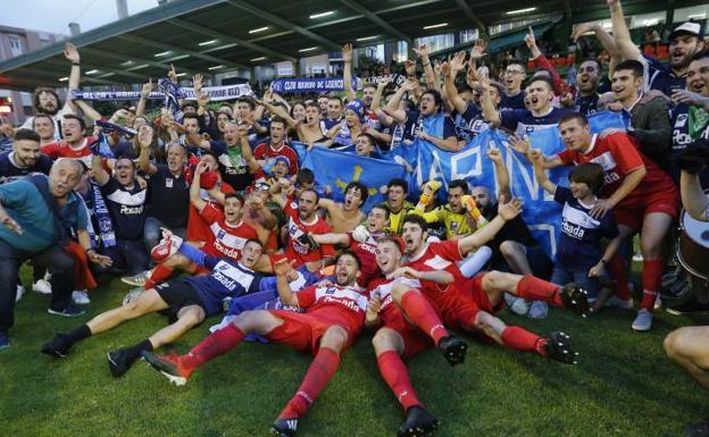 El pasado 30 de junio de 2019 el Marino lograba el ascenso a Segunda 'B' en el Estadio de Las Llanes (Sestao)