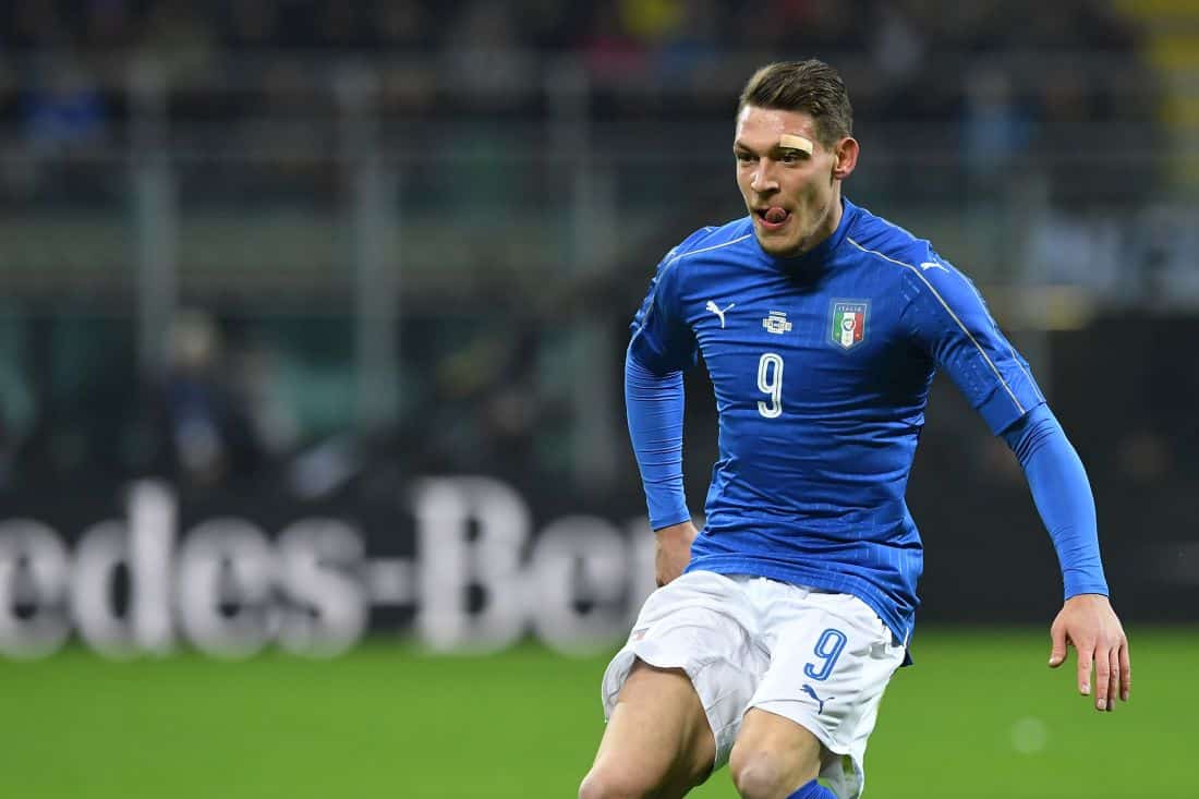 Andrea Belotti el pasado 15 de noviembre con la selección italiana