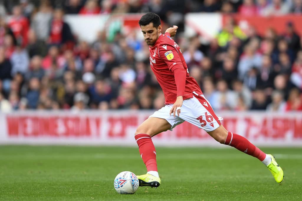 Chema Rodriguez en un encuentro entre el Nottingham Forest y el Brentford el pasado 5 de octubre