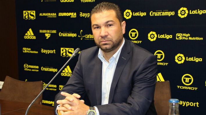 Juan Carlos Cordero en su etapa en el Cádiz CF