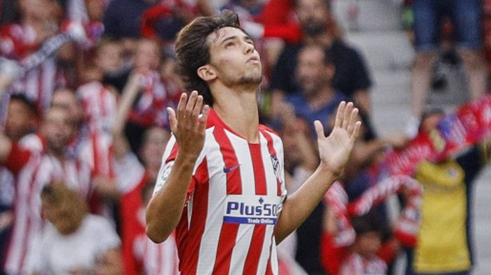 Joao Félix celebra un gol con el Atlético