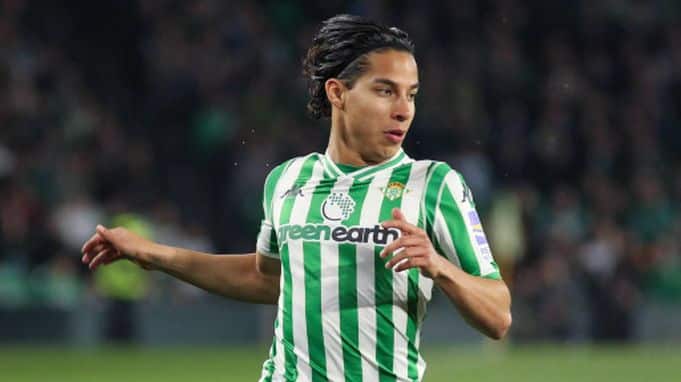 Diego Láinez con el Betis 