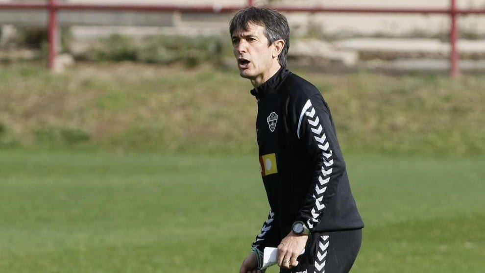 Pacheta en un entrenamiento. Elche CF