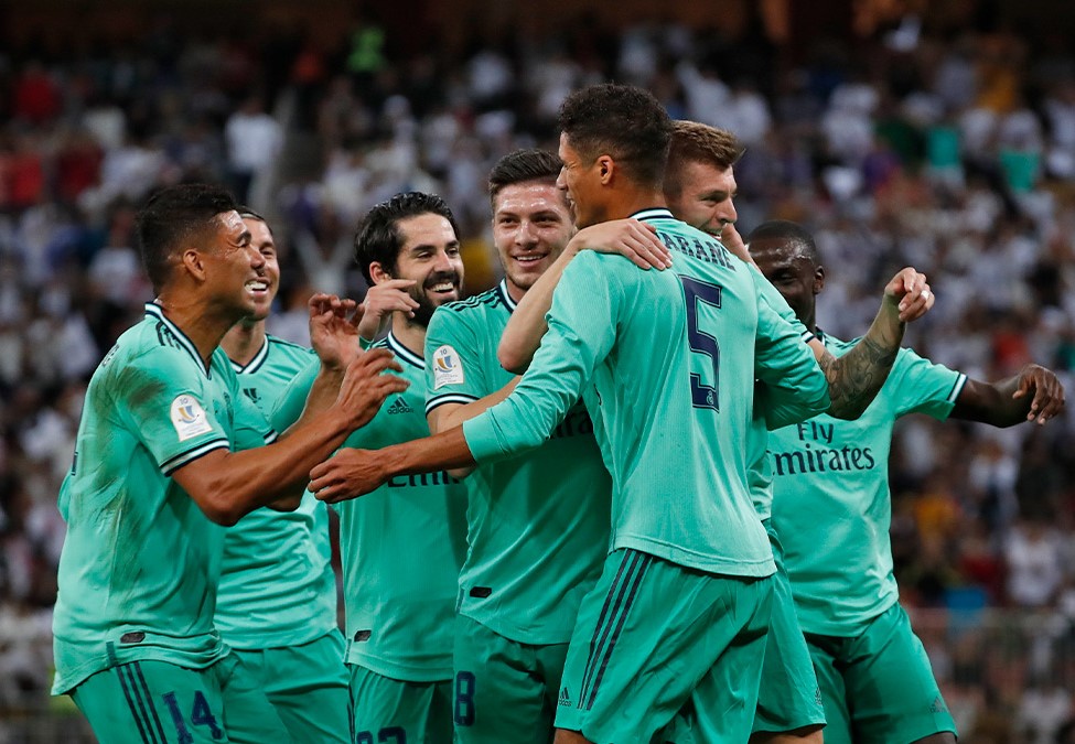 Real Madrid celebra un gol