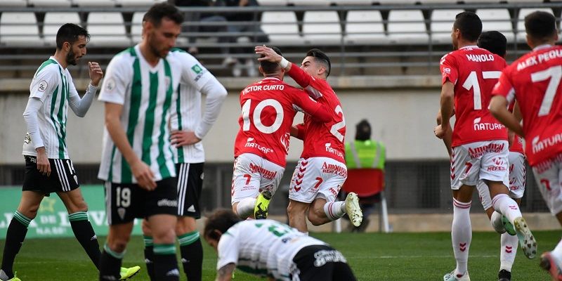 Celebración del único tanto del encuentro | Imagen: Real Murcia