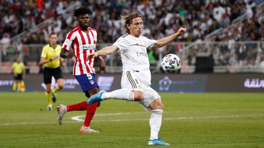 Lance de la SuperCopa. Luka Modric