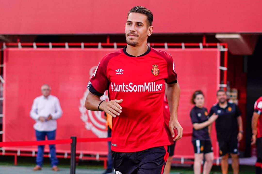 Álex Alegría con el Mallorca