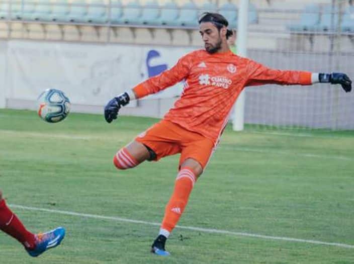 José Antonio Caro en un partido con el Real Valladolid