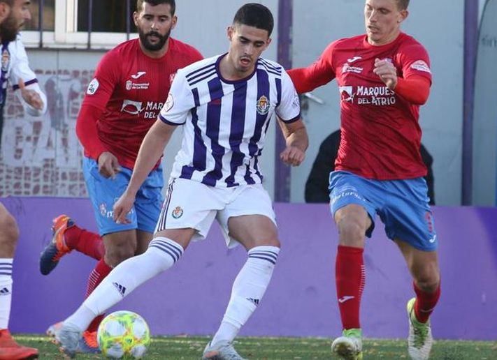 Miguel de la Fuente en un partido con el Valladolid Promesas