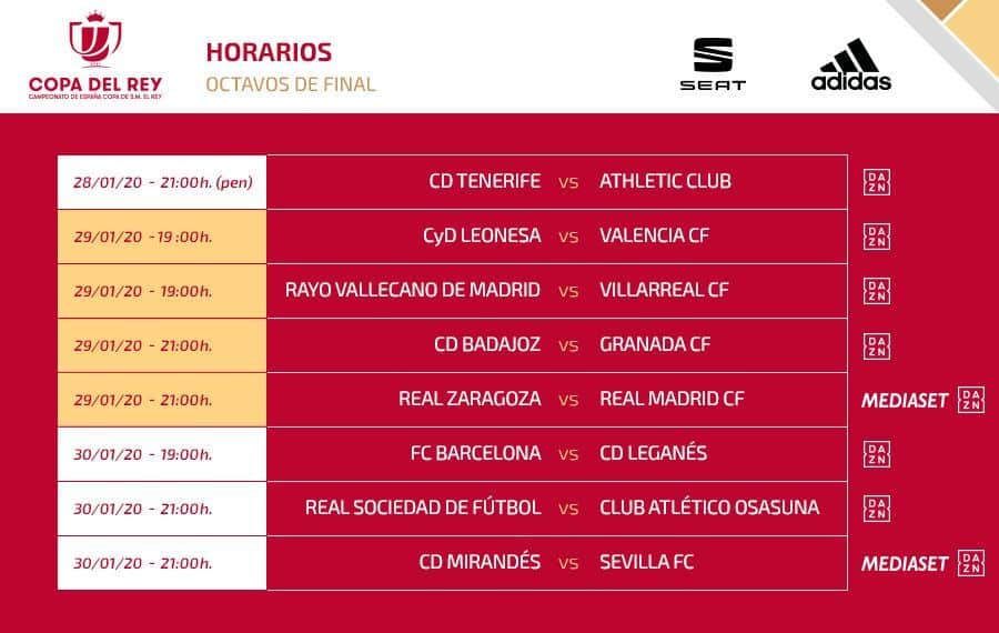 Horarios Copa