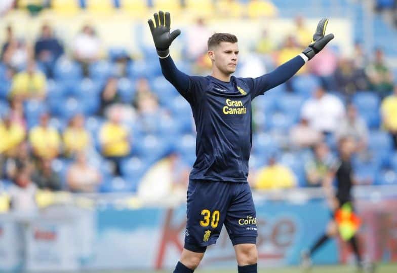 Josep Martínez en un partido con la UD Las Palmas