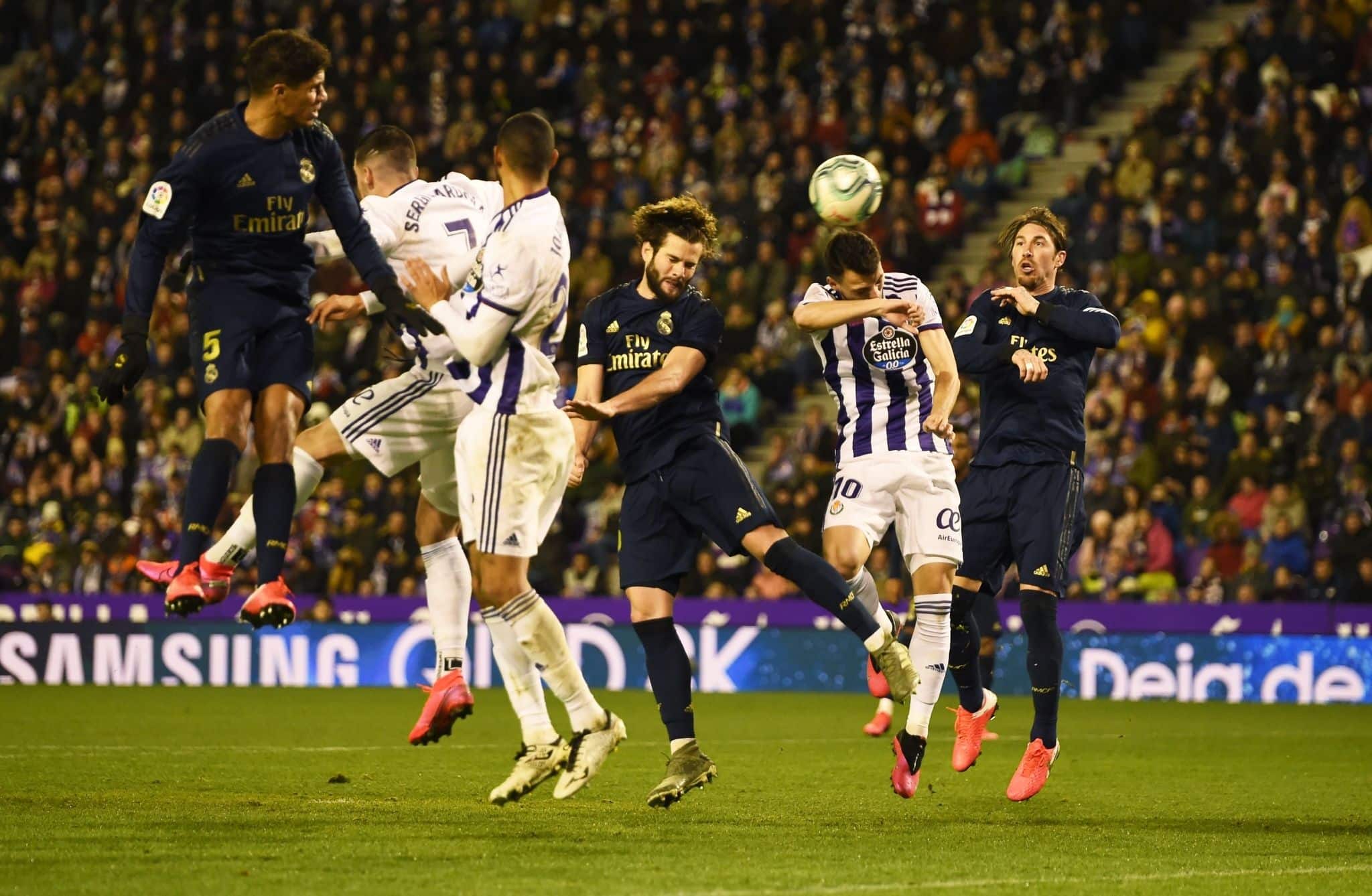 Nacho desequilibró el empate con un brillante cabezazo. (@realmadrid)