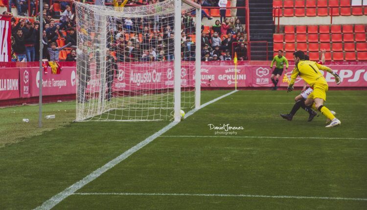 Lance del juego del Nástic-Lleida de la pasada jornada